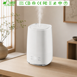 เครื่องเพิ่มความชื้นในอากาศอัลตราโซนิกอัจฉริยะ RUNAL Oem Odm Tuya <span class=keywords><strong>Alexa</strong></span> Wifi App Control ความจุ 4 ลิตร พร้อมระบบควบคุมด้วยแอปพลิเคชัน รองรับ Ce Kc Rohs สำหรับใช้ในบ้าน - Product Image 1