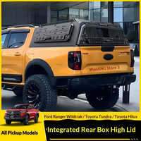 Cubierta de Caja de Camioneta OEM de 3 Puertas con Techo Alto para Ford Ranger, Toyota Tundra, Hilux, Aleación de Aluminio, Venta al por Mayor de Fábrica, Accesorio 4x4