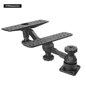 VINmounts Soporte de montaje para buscador de peces, brazo oscilante de aluminio de 11,4 pulgadas con 2 placas rectangulares - Product Image 1