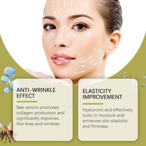 Crème de soin au venin d'abeille texturée, hydratante douce, soyeuse, nourrissante et élastifiante pour une peau délicate, crème quotidienne pour la peau. - Product Image 5