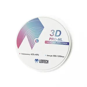 Dental High Translucent 3D Pro Multilayer 98mm Cad Cam Zirconia Blocks Dental Lab