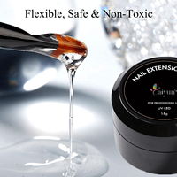 Étiquettes privée pour faux-ongles, 15ml, trempage, Gel épais, acrylique, pour extensions, transparent, dur, vente en gros, pièces