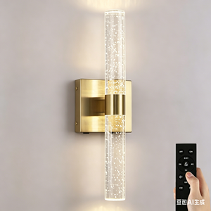 Lámpara de Pared de Cristal LED Moderna y Lujosa para <span class=keywords><strong>Restaurante</strong></span> y Hotel, Diseño Metálico para Iluminación Premium - Product Image 1