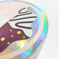 Boîte cadeau circulaire de luxe personnalisée brillante au laser et portable pour l'emballage rond des enfants pour les cadeaux de la Saint-Valentin