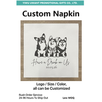 Serviettes de table personnalisées pour cocktail, pré-pliées, pour mariage, avec logo noir et or, imprimées sur mesure, jetables, pour restaurant