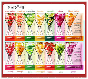 Mascarilla Facial Humectante y Calmante Natural Orgánica SADOER, Reparadora de Piel Áspera y Agrietada, Equilibrio de Grasa, Mascarilla de Frutas y Plantas para Mujer - Product Image 4