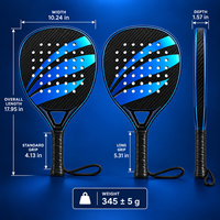 Raquette de padel de qualité supérieure, design professionnel personnalisé, logo personnalisable, matériau en fibre de carbone 3K, raquettes de pickleball
