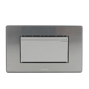 Enchufe universal cuadrado de acero inoxidable, panel de interruptor de luz con adaptador, interruptor de pared para el hogar - Product Image 1