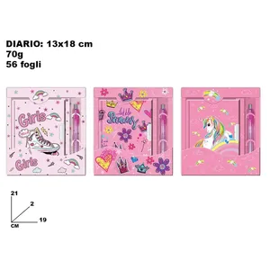 สมุดบันทึกความลับพร้อมปากกา 13x18 ซม- 56 หน้า ชุดของขวัญสำหรับเด็กผู้หญิง - Product Image 3