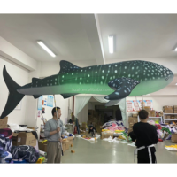 Transportant un ballon d'animal marin de requin-baleine gonflable personnalisé géant pour la performance de parade