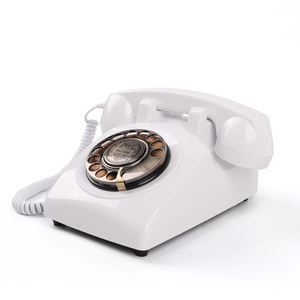 Nuovo metallo rotativo antico telefono di registrazione telefono Vintage matrimonio cabina telefonica decorazione Audio libro degli ospiti - Product Image 4