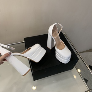 2025 New Brand Tacones Mujer Pumps Sexy Platform Heart Shaped Buckle Party <b>Shoes</b> Women 15CM High Heels for Ladies - Product Image 2