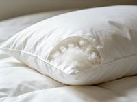 Oreiller en duvet d'oie de haute qualité, garnissage 1100g, housse en coton respirant, confortable et doux, pour la maison et l'hôtel, vente en gros