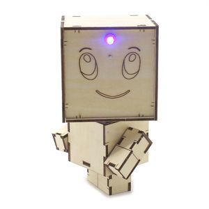 Kit STEM en bois OKYN-G5538, robot électronique miniature à monter soi-même pour adolescents, apprentissage de la physique et expérience éducative pratique - Product Image 3