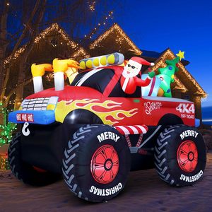 Père Noël dans Monster Truck Noël Gonflables PVC Matériel Extérieur Yard & Garden Décorations - Product Image 3