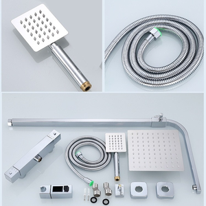 Set Keran Mandi Mewah Grosir, Terpasang di Dinding, Tekanan Tinggi, Set Keran Pancuran Hujan untuk Kamar Mandi - Product Image 5