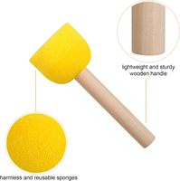 Ensemble de 30 éponges rondes pour peinture, éponges rondes pour peinture acrylique, outils de peinture pour enfants (4 tailles)
