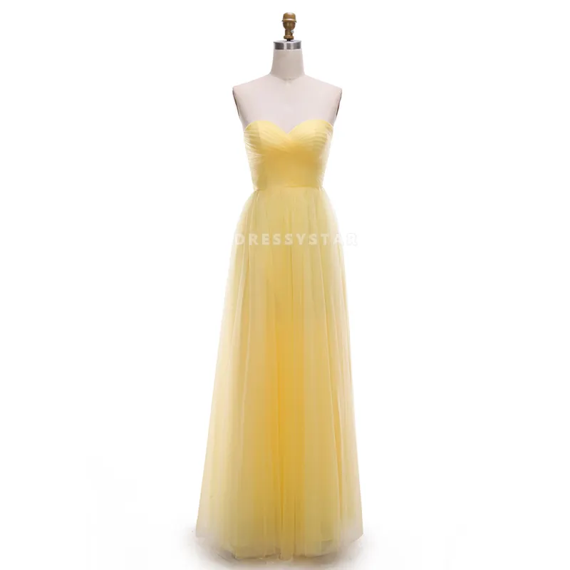 2019 סוז מפעל פשוט מעצב צהוב תחרה שושבינה שמלות שמלות לחתונה