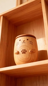 Compassionate Meaningful Engraved Wooden <strong>Pet</strong> Keepsake Box with Paw Prints for Living Room Mantel Display - Product Image 4