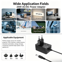 Adaptateur d'alimentation à découpage MYIXI efficace avec prise jack 3,5 mm, en matériau PC, niveau d'efficacité VI, tensions de sortie 14,6 V-6,8 V