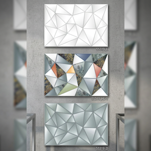 Azulejos de pared digitales Última impresión 3D Diseño decorativo de 300x450mm para paredes interiores y exteriores de baño Acabado brillante - Product Image 5