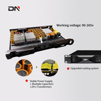 DN215 Amplificateur de puissance professionnel Amplificateur de caisson de basses de classe D à 2 canaux de haute qualité 5900w