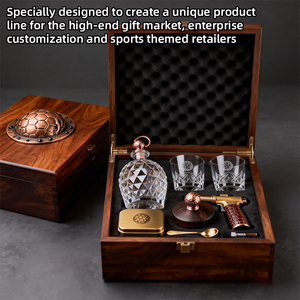 OEM/ODM para Recuerdos de Club y Regalos Corporativos, Kit de Degustación de <span class=keywords><strong>Whisky</strong></span> Premium con Temática de Balonmano, Cóctel <span class=keywords><strong>Ahumado</strong></span>, Bourbon - Product Image 3