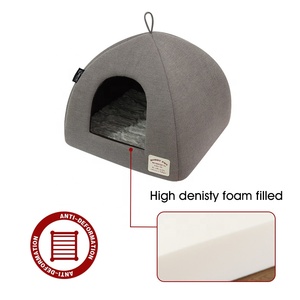 Bobbypet Winter Warm Plush Pet House Portable Cat Soft <strong>Bed</strong> Luxury <strong>Dog</strong> <strong>Igloo</strong> Cat <strong>Beds</strong> New Design - Product Image 3