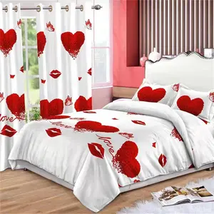 Luxury Wholesale King Size Quilt Bed Sheet Cotton Cover Bedding Sets Bed Sheets And Curtains Set Bedding Set