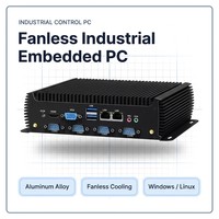 Intel 12th Cpu Industrial Edge Computing Soft Routing 2 Port LAN Firewall Mini PC 32GB+256GB SSD WiFi6 4G Fanless Industrial PC