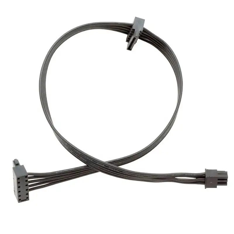 Power Cable 6Pin to 2 SATA 15pin mini 6pin SATA CD-ROM Interface Connector Cable