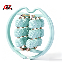 Rouleau de massage circulaire CZFIT pour la relaxation musculaire, équipement de yoga et de musculation, 32 roues, 38 cm, portable, unisexe, personnalisable