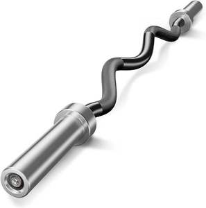 Barre de musculation incurvée professionnelle en acier allié, barre de musculation en zigzag pour la musculation, exercices de gym - Product Image 6
