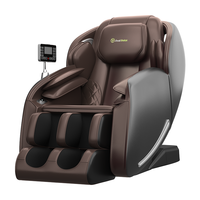 Fauteuil de massage électrique 3D de luxe à gravité zéro pour le corps entier, modèle Warehouse USA SL Heat Thai Stretch, promotion 2024, bleu et blanc, 400