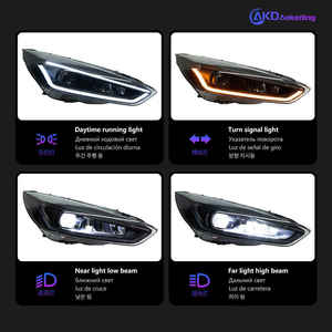 फोर्ड फोकस 2015-2018 डायनेमिक ड्राल प्रोजेक्टर लेंस फ्रंट लैंप के लिए हाई क्वालिटी 6500k 100w की अगुवाई वाली ऑटो हेडलाइट असेंबली - Product Image 2