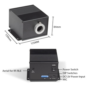 Kit d'éclairage professionnel à LED 12V 10W pour effets de météores, moteur d'animation contrôlé par application, kit de fibres optiques pour étoiles filantes - Product Image 2