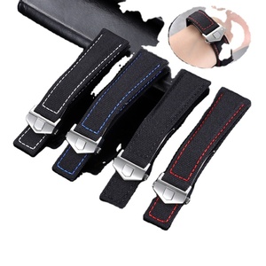 Correa de Reloj de Nailon y Cuero de 20mm 22mm, Correa de Lona de Liberación Rápida, Correa de Repuesto Duradera y Transpirable para Reloj Deportivo - Product Image 1