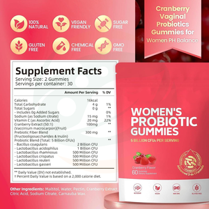China-Herb Wholesale Factory Supply OEM ODM Women's Probiotic Gummies with Marine <strong>Collagen</strong>, Bulk Wholesale Chewable Supplement - Product Image 3