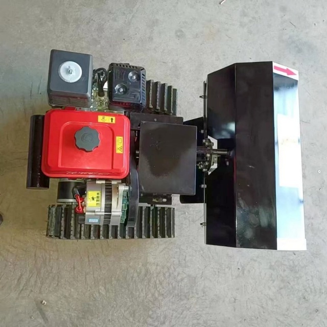 High Efficient Crawler Remote Control Micro-Tillage Machine Tracked Remote Control Cultivator Vegetable Fruit Field Tiller