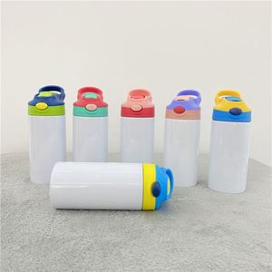 12Oz Handle Spout Child <b>Bottle</b> 304 Stainless Steel Kids Water Mugs Blank Sublimation <b>Flip</b> <b>Top</b> Tumbler - Product Image 1