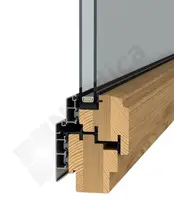Алюминиевая деревянная рама для квартиры, оконные профили из Китая