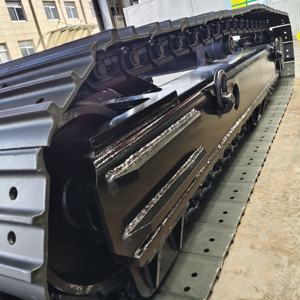 광산 코어 오거 물 우물 드릴링 장비 크롤러 건설 기계 장비 부품 용 OEM 강철 고무 추적 하부 구조 - Product Image 3