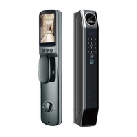 Cerradura Inteligente para Puerta Trudian Contact TD-F39HR con Reconocimiento Facial, Código, Wi-Fi, Aplicación Tuya, Cámara de 2MP, Tarjeta de Memoria, Nube, Recargable