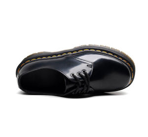 รองเท้าหนังลำลองสไตล์เรโทรคลาสสิกแบบอังกฤษทรงเตี้ย  ใส่ได้ทั้งชายและหญิง  พื้นหนา  มีเชือกผูก - Product Image 3