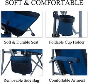 كرسي تخييم WOQI قابل للطي وخفيف الوزن وعصري، للأماكن الخارجية والشاطئ والحديقة والسفر - Product Image 4