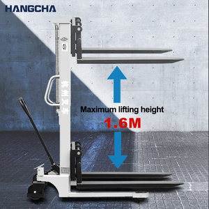 Hangcha倉庫手動油圧パレットスタッカー貨物積載ISO CE荷重1T持ち上げ高さ2000mmハンドフォークトラックフォークリフト - Product Image 3