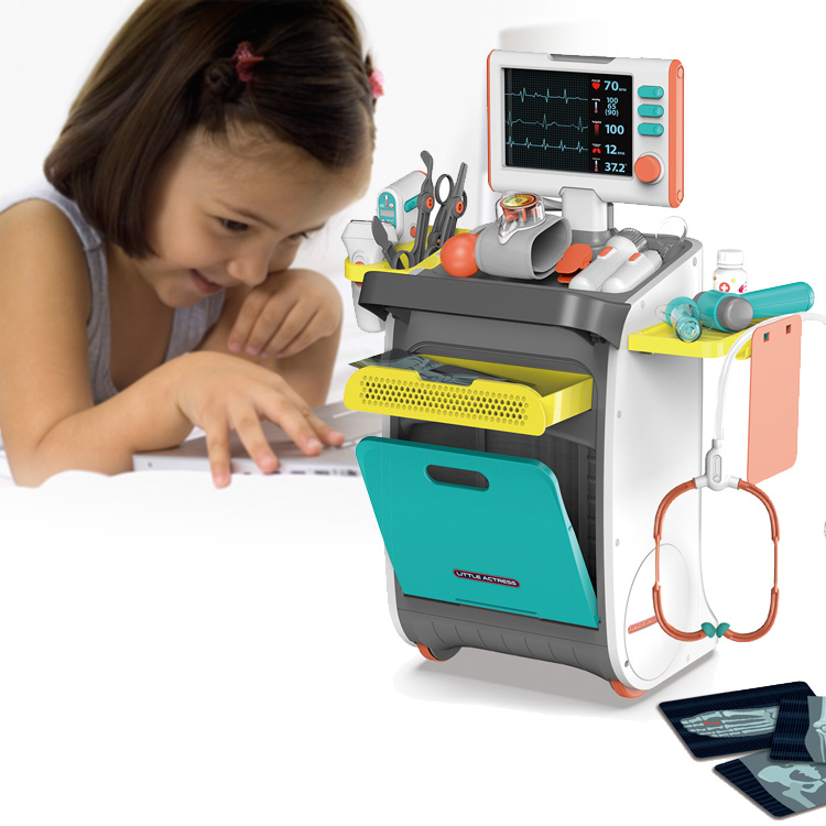 Докторская корзина, игрушка, медицинские инструменты, стол для детей, докторские игрушки для ролевых игр