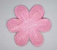 Fleur Artificielle Crochet Laine Fil Strass Applique Fer sur Patch Broderie Patchs Perlés pour Vêtements Accessoires