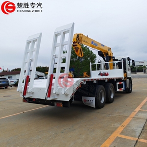 GIGA 6x4 <span class=keywords><strong>Camion</strong></span> à plateau avec grue Grue montée sur <span class=keywords><strong>camion</strong></span> à flèche télescopique hydraulique - Product Image 5