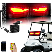 Camion diable yeux lumière Flexible LED matrice panneau pare-brise yeux affichage fenêtre panneaux publicitaires lumineux LED yeux pour voiture
